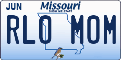 MO license plate RL0M0M