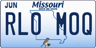 MO license plate RL0M0Q