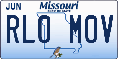 MO license plate RL0M0V