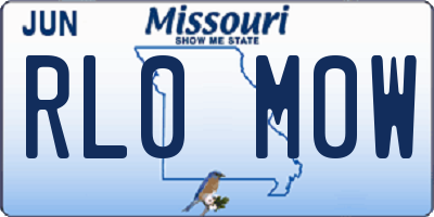 MO license plate RL0M0W