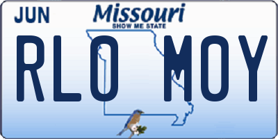 MO license plate RL0M0Y