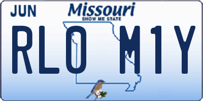 MO license plate RL0M1Y