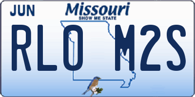 MO license plate RL0M2S