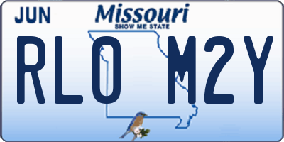 MO license plate RL0M2Y