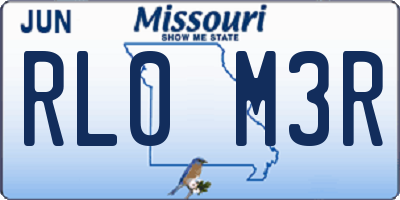 MO license plate RL0M3R