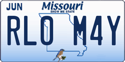 MO license plate RL0M4Y
