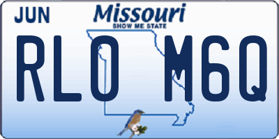 MO license plate RL0M6Q