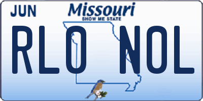 MO license plate RL0N0L