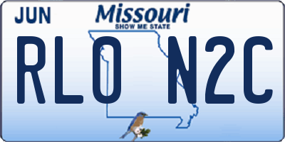 MO license plate RL0N2C