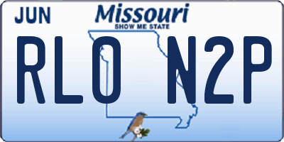 MO license plate RL0N2P