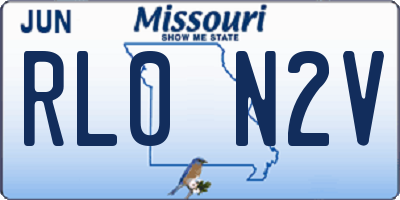 MO license plate RL0N2V