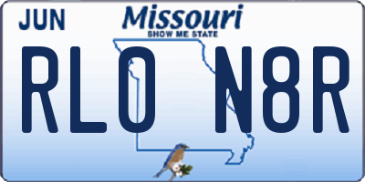 MO license plate RL0N8R