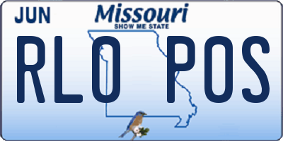 MO license plate RL0P0S