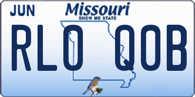 MO license plate RL0Q0B