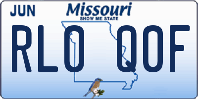 MO license plate RL0Q0F