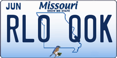 MO license plate RL0Q0K