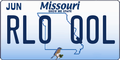 MO license plate RL0Q0L
