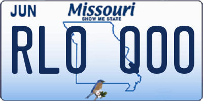 MO license plate RL0Q0O