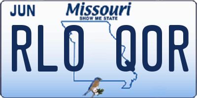 MO license plate RL0Q0R