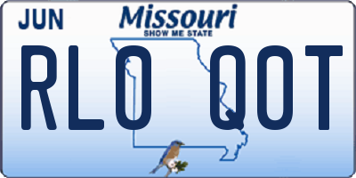 MO license plate RL0Q0T