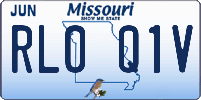 MO license plate RL0Q1V