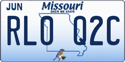 MO license plate RL0Q2C