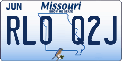MO license plate RL0Q2J
