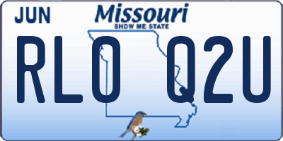 MO license plate RL0Q2U