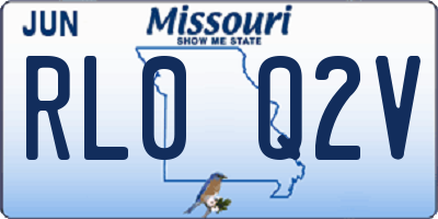 MO license plate RL0Q2V