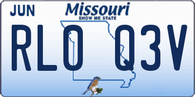 MO license plate RL0Q3V