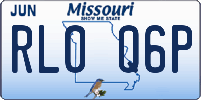 MO license plate RL0Q6P