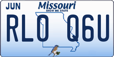 MO license plate RL0Q6U