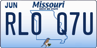 MO license plate RL0Q7U