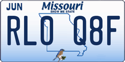 MO license plate RL0Q8F