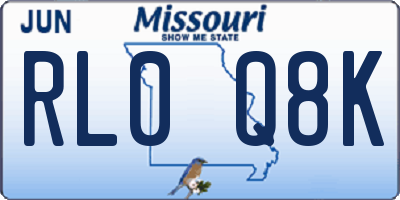 MO license plate RL0Q8K