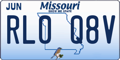 MO license plate RL0Q8V