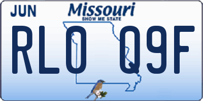 MO license plate RL0Q9F
