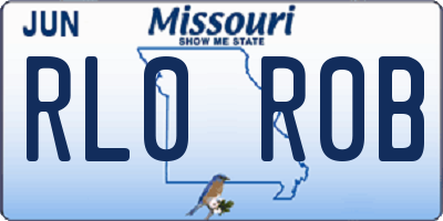 MO license plate RL0R0B