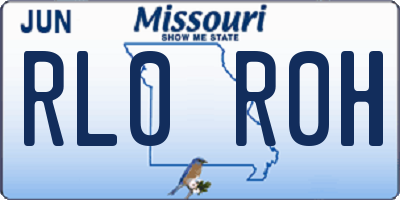 MO license plate RL0R0H