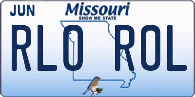 MO license plate RL0R0L