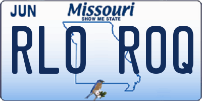 MO license plate RL0R0Q