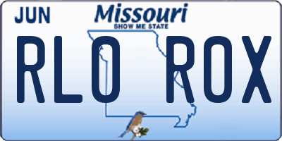 MO license plate RL0R0X