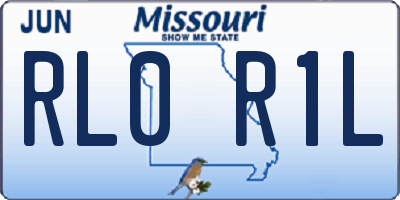 MO license plate RL0R1L