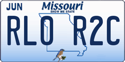MO license plate RL0R2C