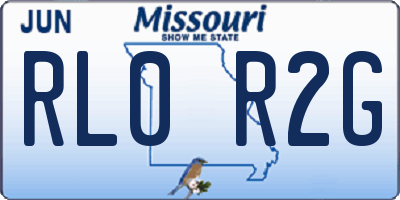 MO license plate RL0R2G