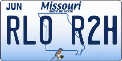 MO license plate RL0R2H