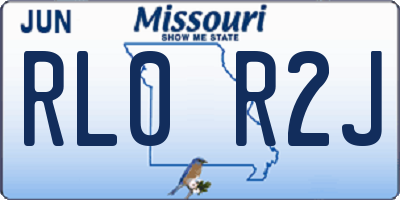 MO license plate RL0R2J