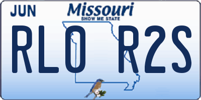 MO license plate RL0R2S