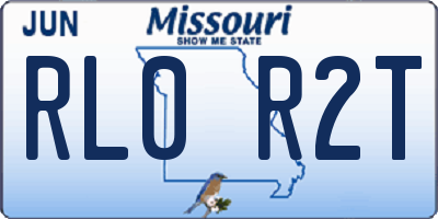 MO license plate RL0R2T