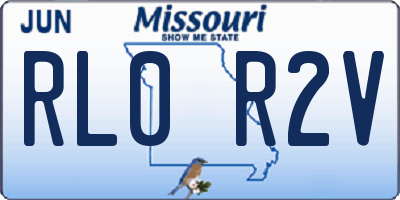 MO license plate RL0R2V